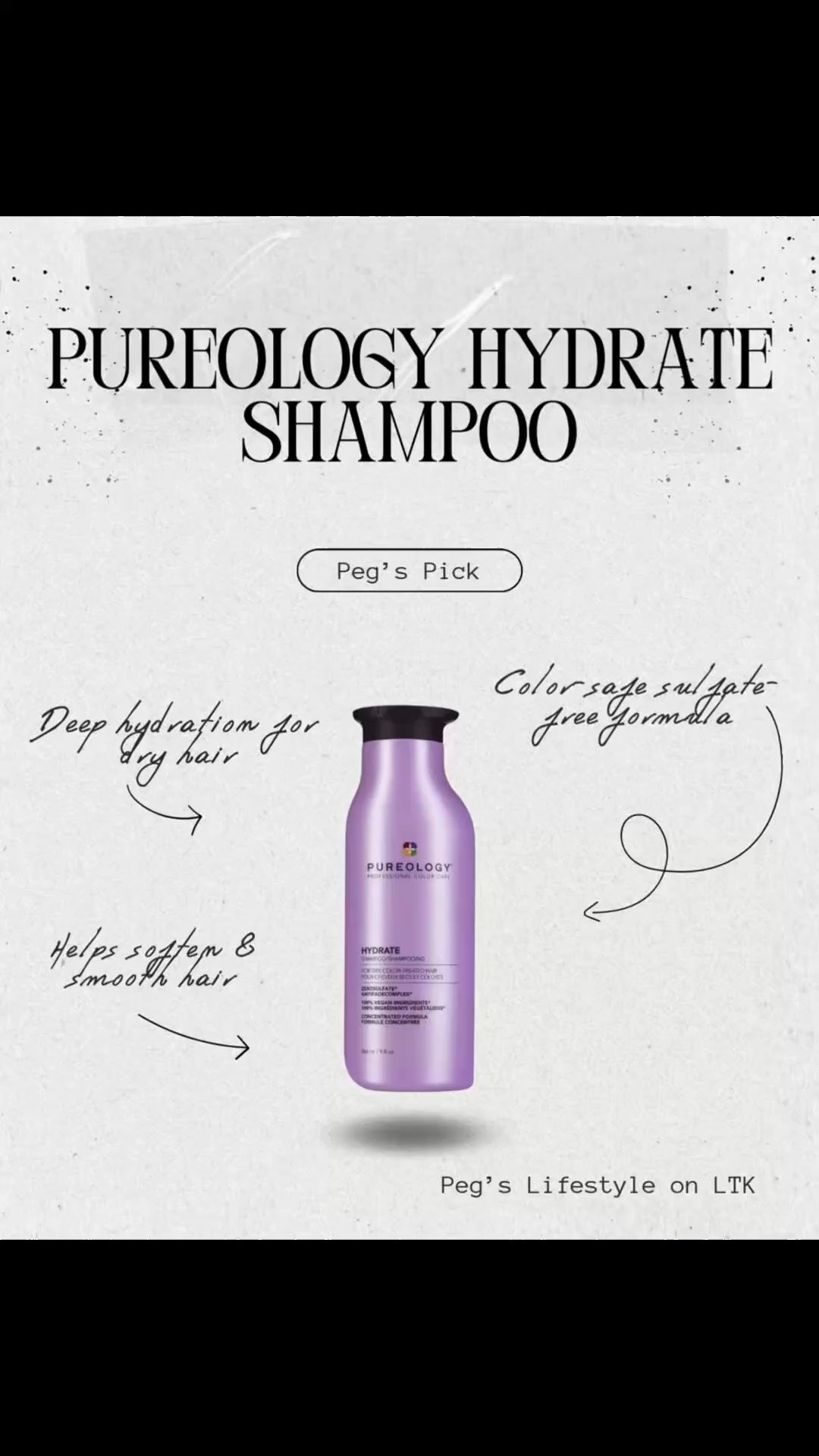 Such a good shampoo for dry color-treated hair ✨💜

This Pureology Hydrate Shampoo leaves hair feeling clean, soft, and hydrated while helping maintain shine and moisture 🤍

#LTKmorningroutine #LTKselfcare #LTKBeauty