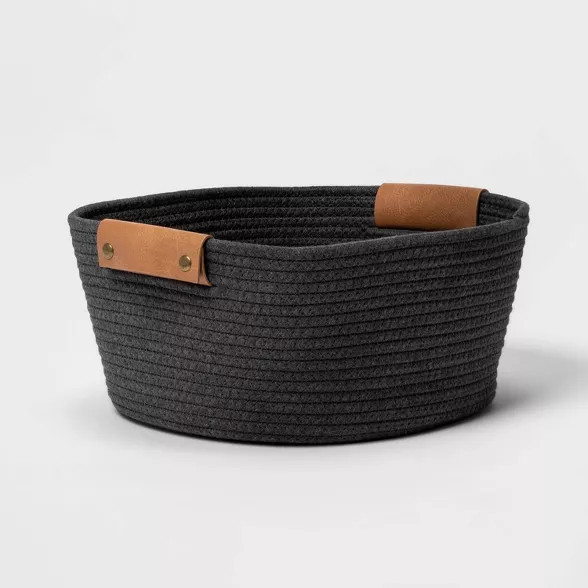 13" Small Coiled Rope Warm Gray Charcoal - Threshold™ | Target
