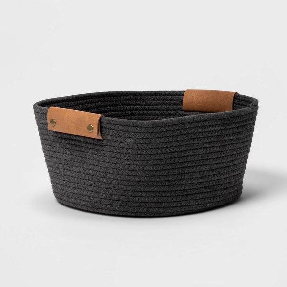 13" Small Coiled Rope Warm Gray Charcoal - Threshold™ | Target