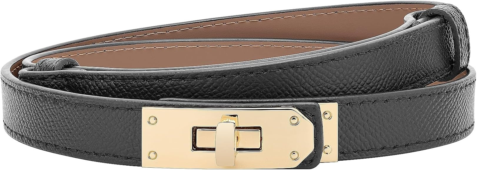 Gürtel damen schmal, belt women, einstellbar, Mit Legierung Drehverschluss Karte, taillengürtel... | Amazon (DE)