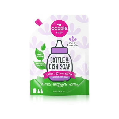 Dapple Bottle And Dish Liquid Soap Refill - Lavender - 34 fl oz: Hypoallergenic, Sulfate-Free, Paraben-Free, Phthalate-Free | Target