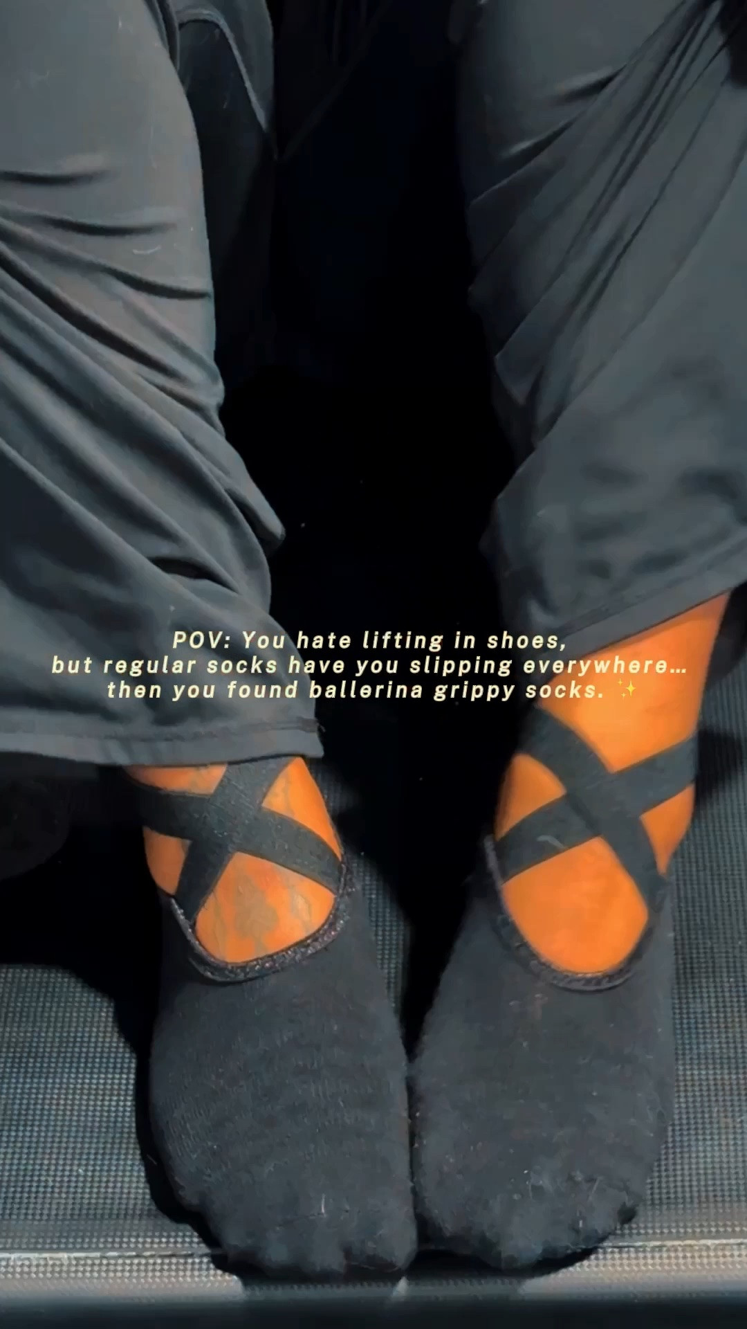 The leg day hack your gym routine is missing.
😮‍💨👇🏽
If you're still lifting in thick-soled running shoes or sliding all over the platform in regular socks, your stability is taking a major hit.
I switched to these ballerina-style grippy socks for my heavy lifts, and the difference in my foundation is insane. Here is exactly why they are a gym necessity:
• Maximum Surface Contact: Lifting barefoot (or as close to it as possible) allows your feet to fully root into the floor, immediately improving your power transfer on squats, deadlifts, and leg presses.
• Zero Slipping: The targeted grip on the bottom means no more slide-and-glide mid-set. You stay locked into the floor.
• Gym-Rule Approved: You get the biomechanical benefits of barefoot lifting without getting yelled at by staff or stepping on dirty gym floors. Plus, the ballet-strap aesthetic is just stunning.

#LTKdayinmylife #LTKActive #LTKfitnessgoals