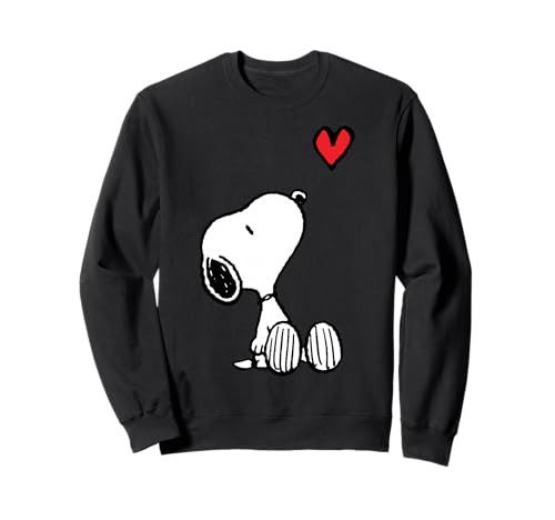 Peanuts Heart Sitting Snoopy Sweatshirt Sweatshirt | Amazon (US)