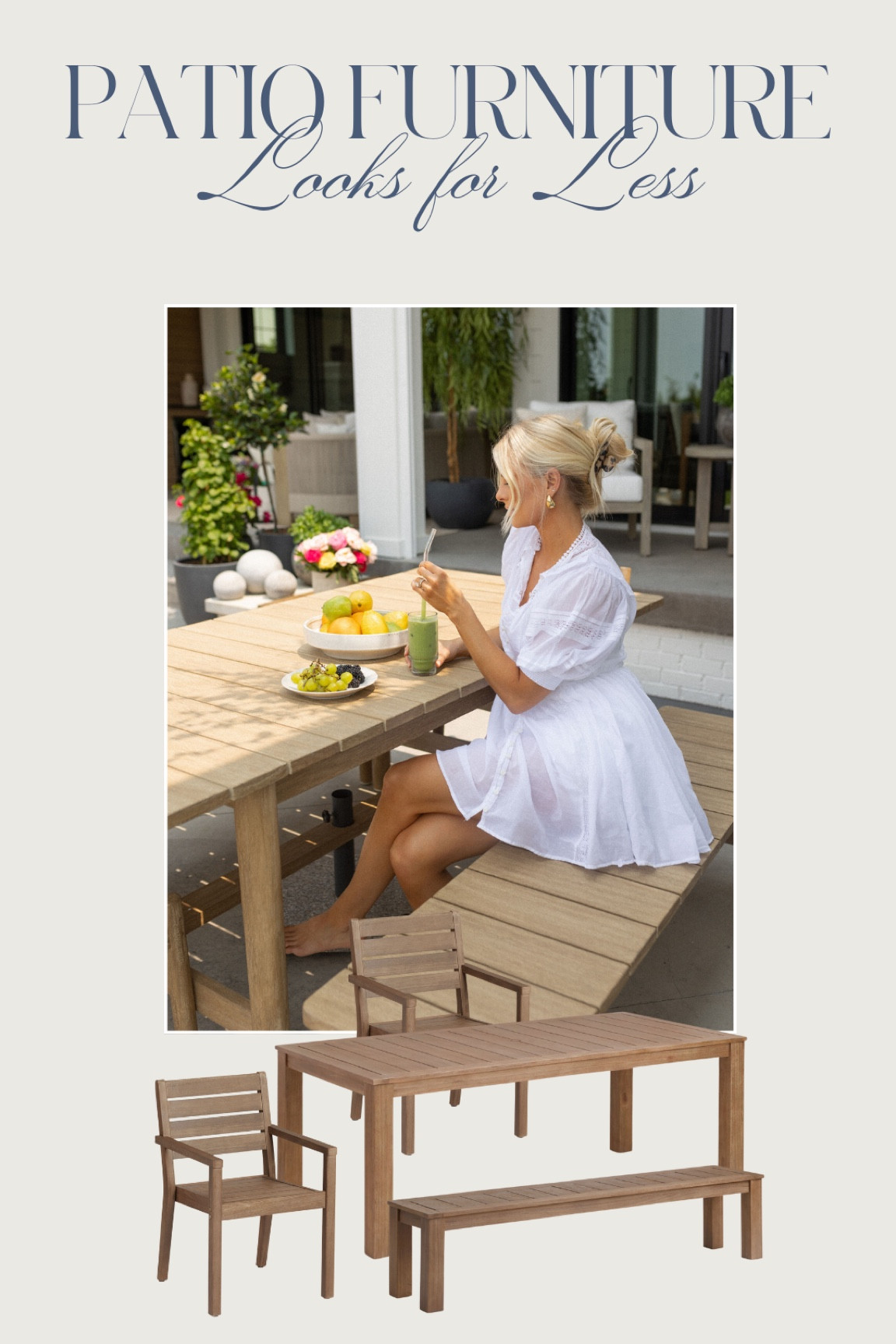 Patio Furniture Looks for Less! #kathleenpost #patiofurniture #looksforless



#LTKHome