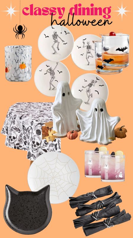 Classy Halloween dining items for the perfect spooky dinner and entertaining during October and spooky season - these unique pieces will set your home apart 

#LTKhome #LTKSeasonal #LTKunder50