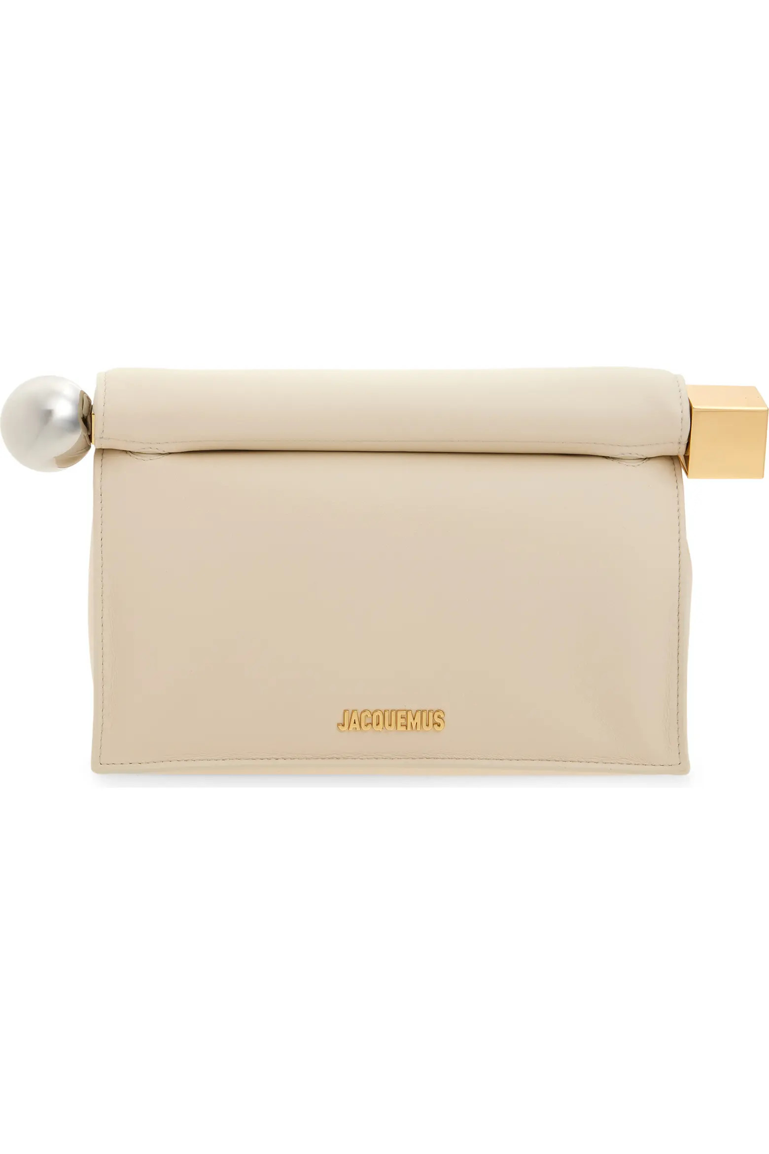 La Pochette Rond Carré Leather Clutch (Women) | Nordstrom | Nordstrom