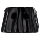 My Texas House Halloween Light-Up Ceramic Ghost Lantern Decoration, Black, 3.5" | Walmart (US)