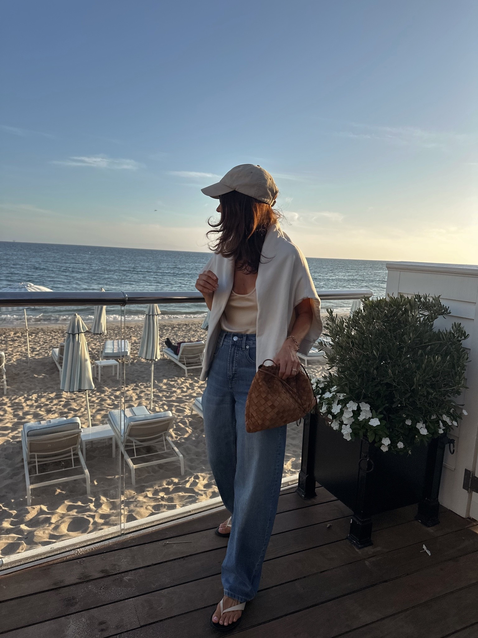 Last night’s outfit for casual sunset drinks 
Wearing the 29” in the jeans and the color is vintage blue

#LTKOver40