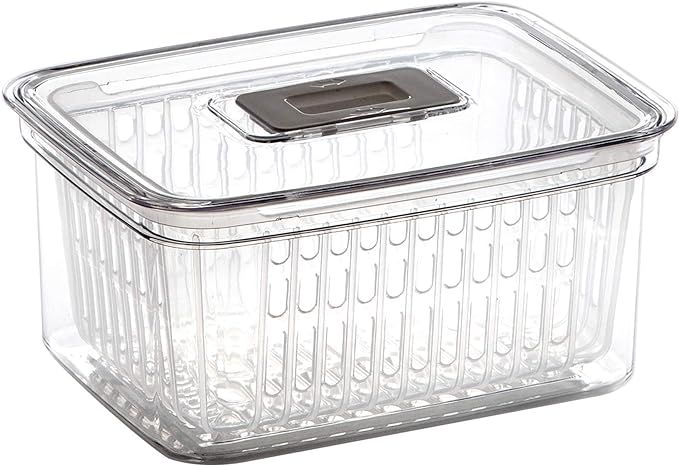 BINO | Produce Saver - 6.8 Cup/1.6L | Fridge Storage Containers for Fruits and Vegetables | Veget... | Amazon (US)