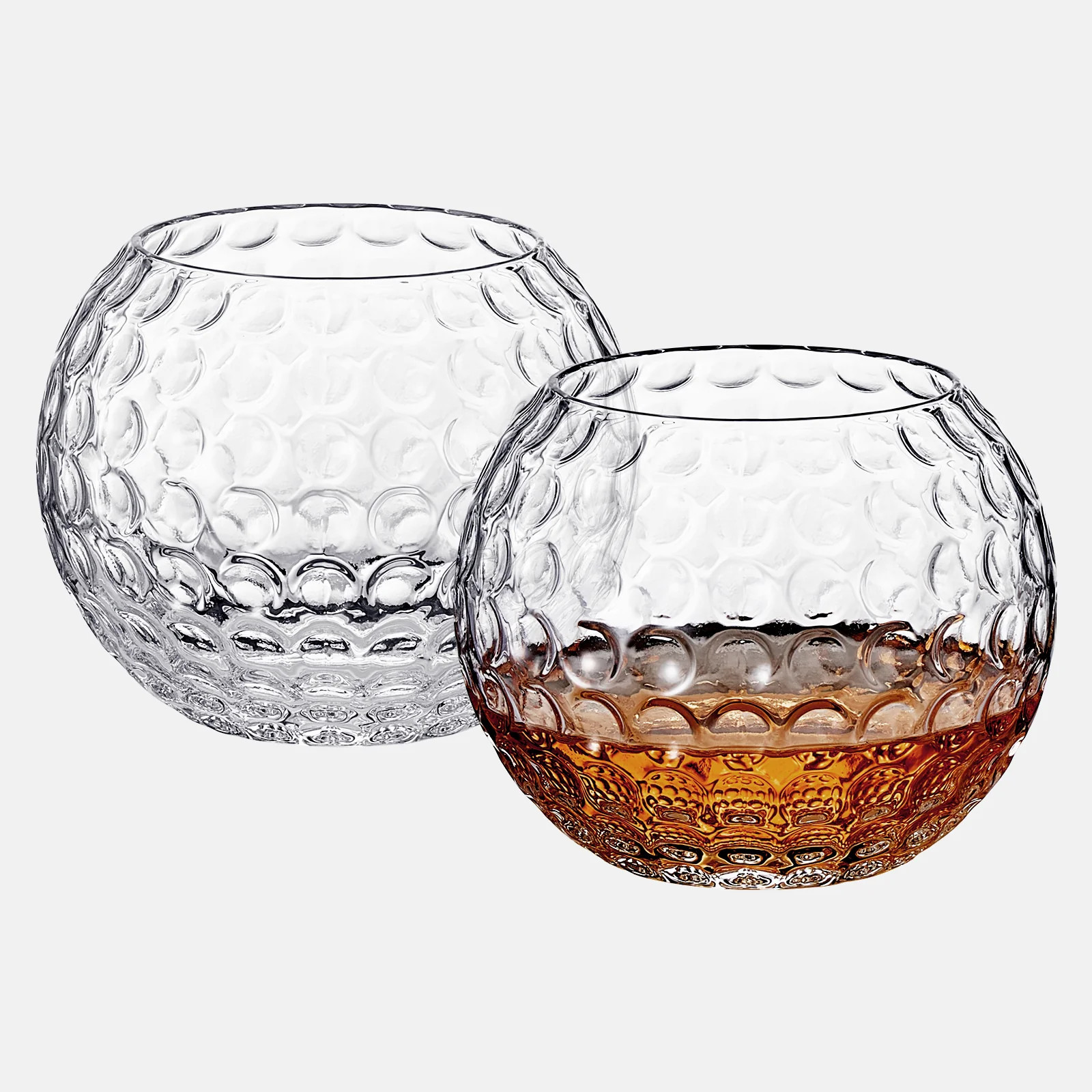 The Wine Savant /  Khen Glassware - Golf Ball Whiskey Glass | Set of 2 | Jones & Daughters