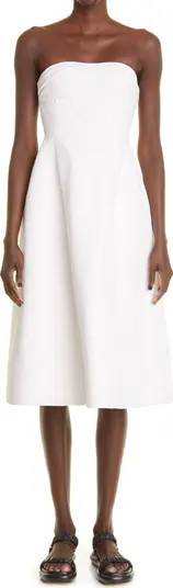 Khaite Blume Strapless A-Line Dress | Nordstrom | Nordstrom