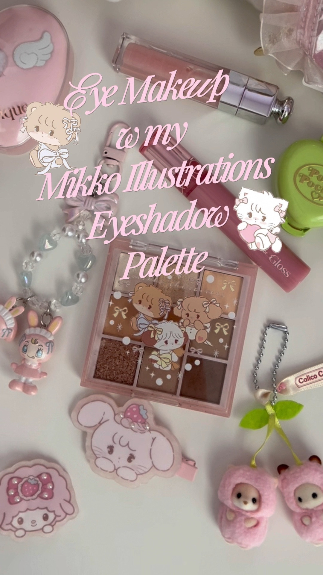 My eye makeup with my cute Mikko illustrations eye shadow palette 🤍🌸

#LTKmorningroutine #LTKBeauty #LTKgrwm