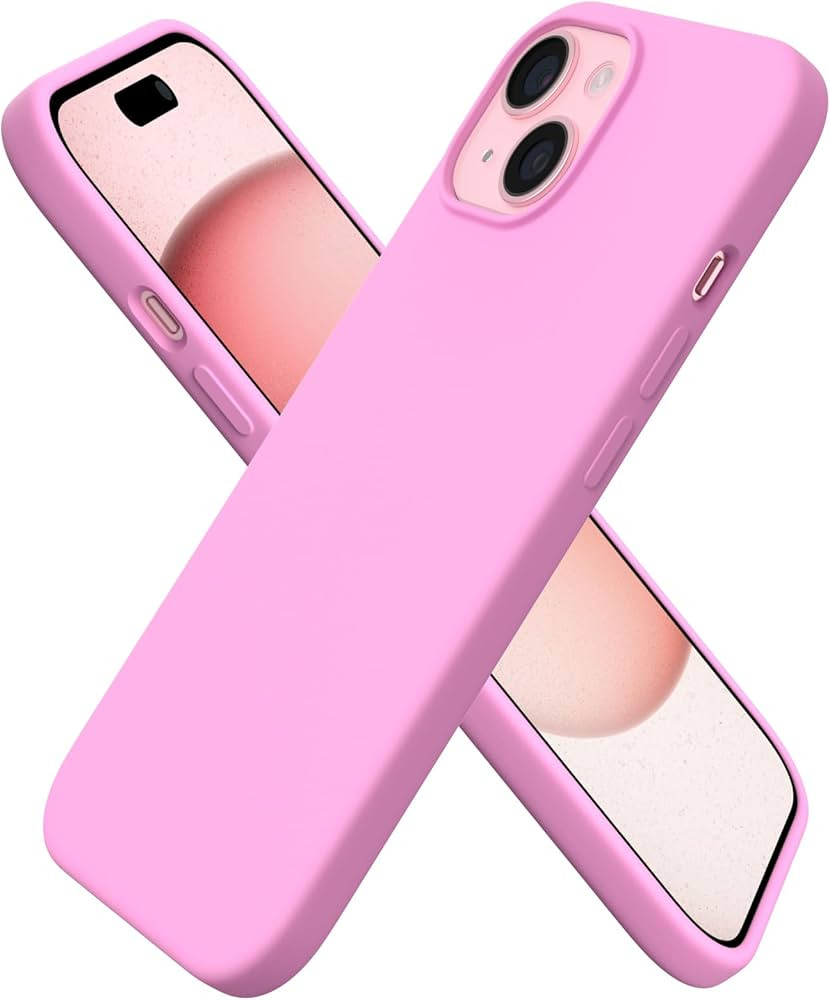 ORNARTO Compatible with iPhone 15 Case 6.1, Slim Liquid Silicone 3 Layers Full Covered Soft Gel R... | Amazon (US)