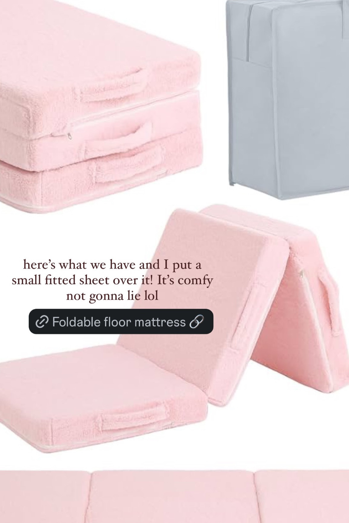 foldable floor mattress I use for the girls

#amazon 

#LTKGiftGuide #LTKBaby #LTKKids