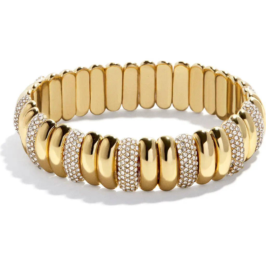 BaubleBar Keira Ribbed Bracelet in Gold/Gems at Nordstrom | Nordstrom