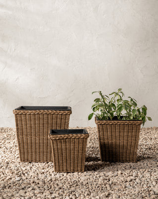 Haviland Indoor/Outdoor Woven Planter Small | McGee & Co. (US)