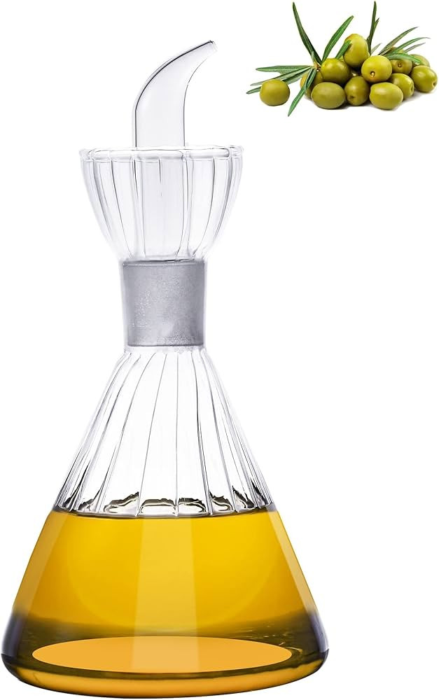 HAIZEEN 16 oz/480 ml Olive Oil and Vinegar Dispenser Bottle Glass Cruet Decanter for Kitchen,Lab ... | Amazon (US)