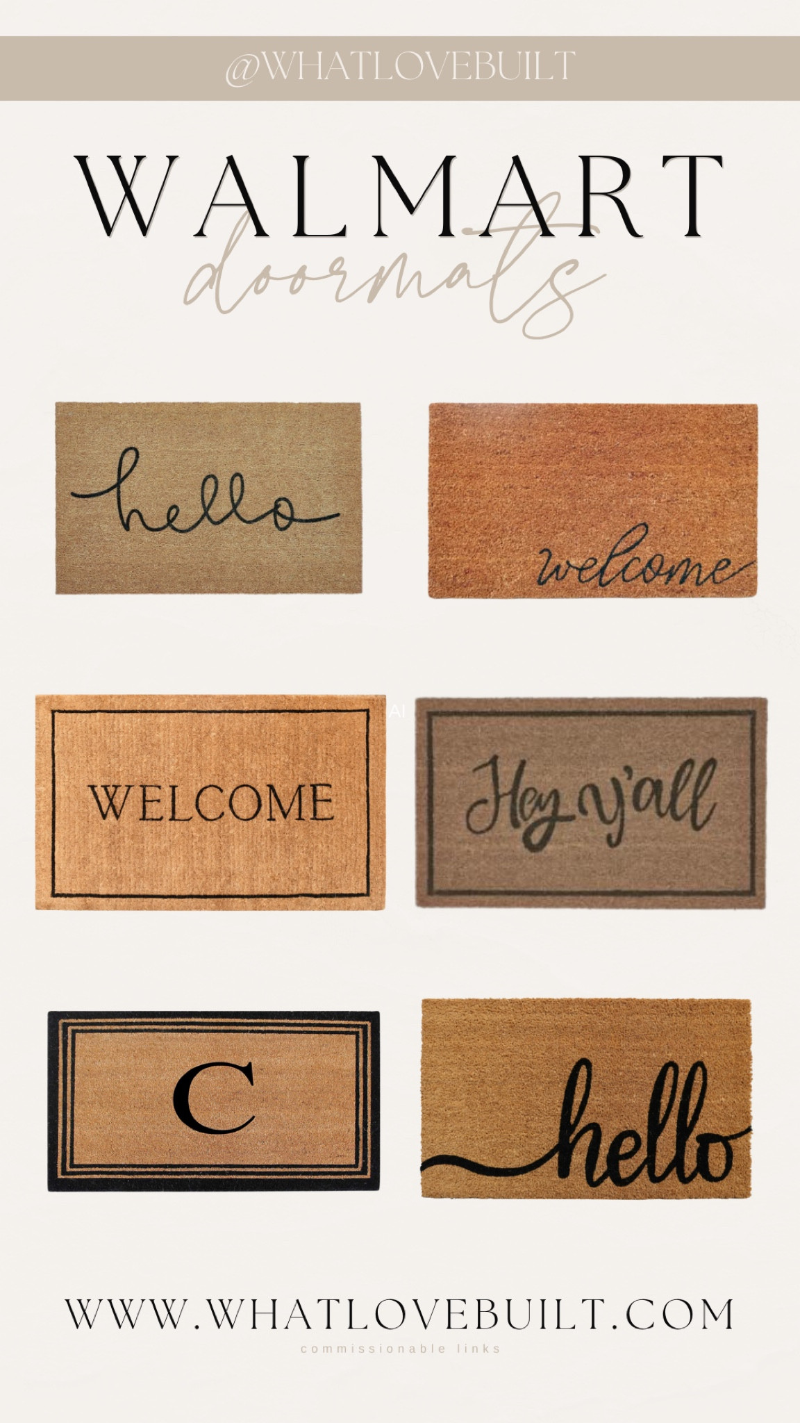 Walmart Home Doormats

#walmart #walmarthome #doormat #door #porch #frontdoor #decor #home #homedecor #welcome #hello #holidaydecor #rug #rugs #walmartfind #founditatwalmart #affordable #affordablehome #entryway 

#LTKfindsunder50 #LTKstyletip #LTKhome