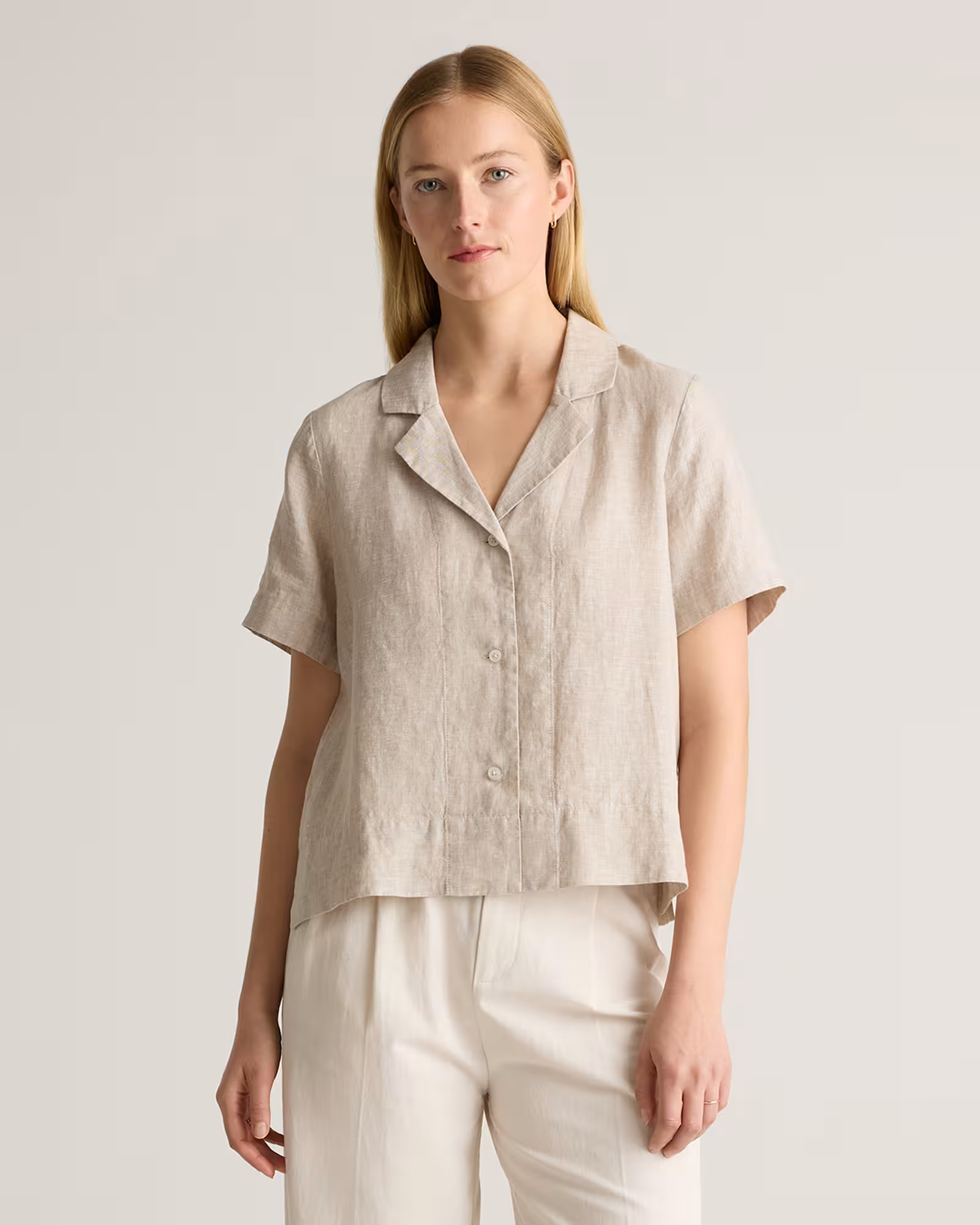 Women's 100% European Linen Short Sleeve Shirt | Quince