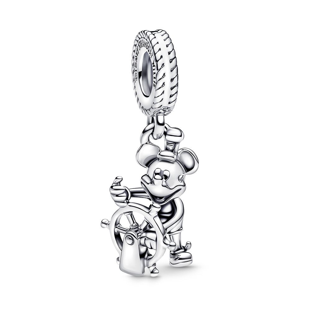 Mickey Mouse Steamboat Willie Dangle Charm by Pandora – Disney Parks | Disney Store