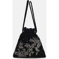 Zara - Embroidered Mini Bag - Black - One Size Only - Woman | Zara US