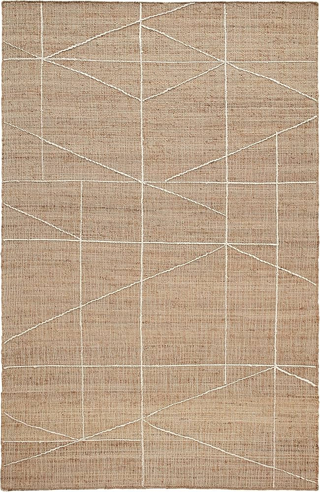 Dash and Albert Judson Natural/Ivory Handwoven Jute Rug, Runner-2.5 X 8 Feet, Neutral/Ivory Graph... | Amazon (US)