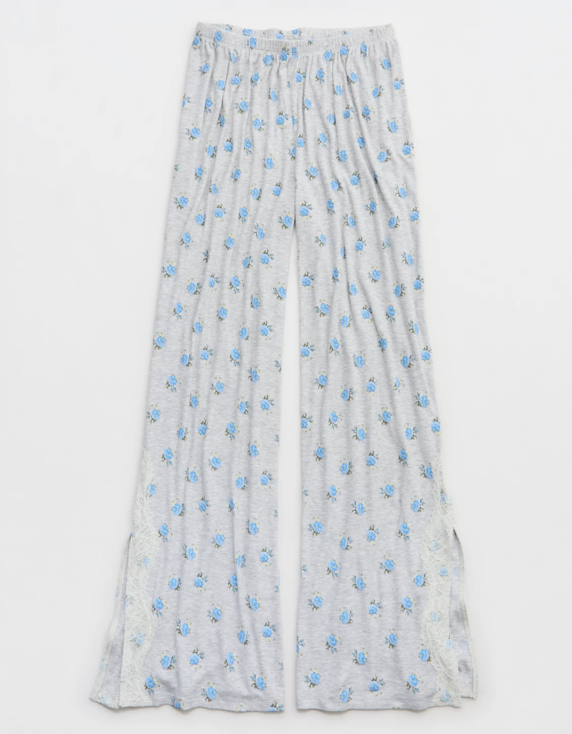 OVERSLEPT by Aerie Real Soft Ribbed Trouser PJ | Aerie