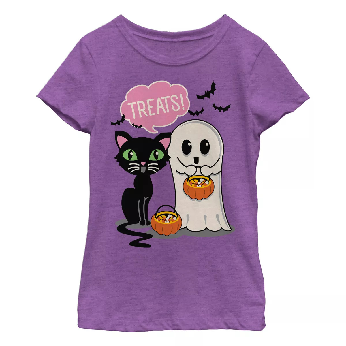 Girl's Lost Gods Halloween Treat Friends T-Shirt | Target