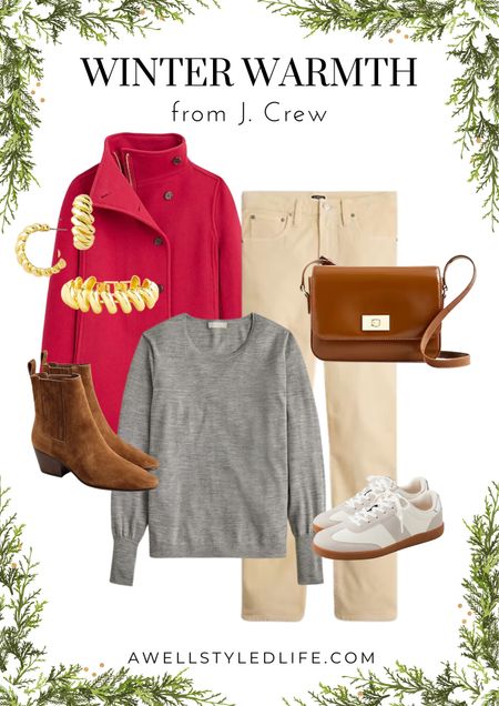 Take 50% off at J. Crew with code SHOPNOW. Their amazing coats are included and I couldn’t wait to create an outfit featuring this Villa coat, which comes in 4 colors and regular, petite and tall sizes. I paired it with a crewneck wool sweater (comes in 8 colors) and a pair of straight-leg corduroy pants that come in 9 colors and regular, petite and tall sizes. I add added a casual crossbody bag and simple jewelry. This outfit would work with boots or their best selling field sneakers.

#J.Crew #J.CrewFashion #Fashion #WinterFashion #WinterOutfit #Fashionover50 #Fashionover60 #WoolCoat #WoolSweater #Corduroy 

#LTKCyberWeek #LTKsalealert #LTKstyletip