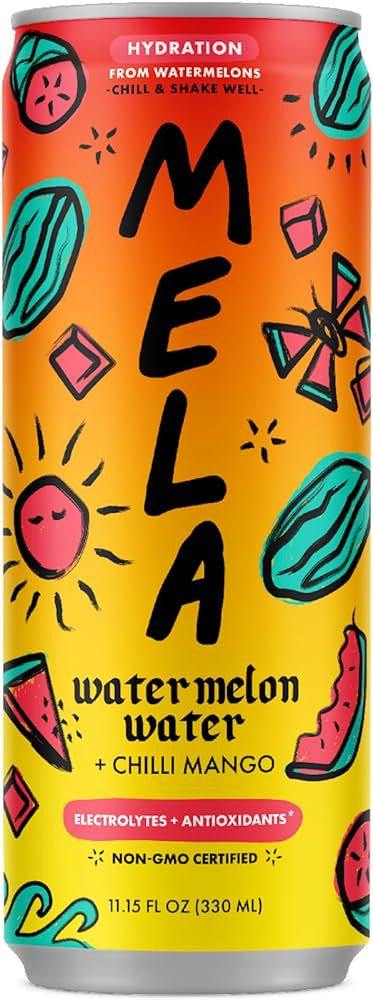 New! Mela Water Natural Watermelon Juice Drink, Electrolytes & Antioxidants, Natural Hydration, C... | Amazon (US)