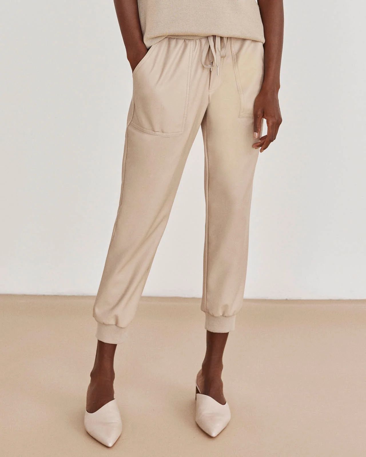 Faux Leather Jogger | Splendid