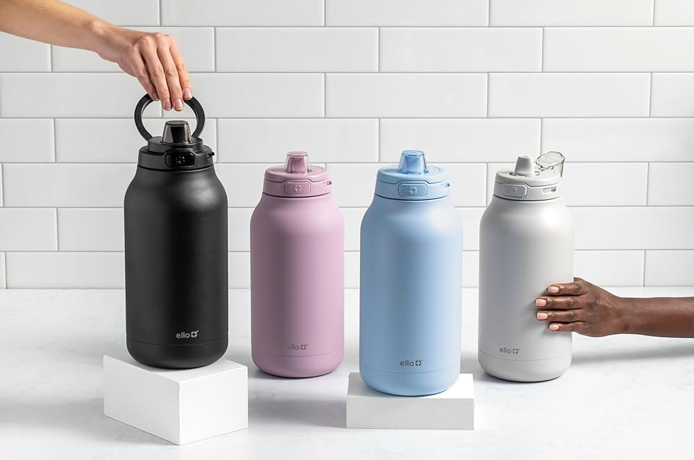 Ello Hydra 64oz Half Gallon Vacuum Insulated Stainless Steel Jug with Locking, Leak-Proof Lid and... | Amazon (US)