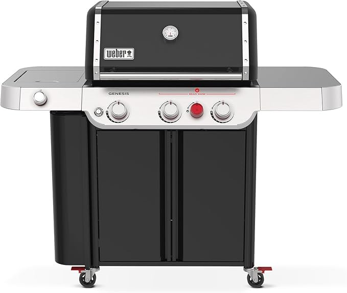 Weber Genesis E-335 Gas Grill for Outdoor Cooking, 3 Burners and 1 Side Burner, Black | Amazon (US)