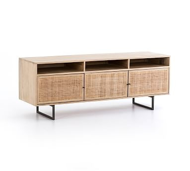 Dolores Cane Media Console | Pottery Barn (US)