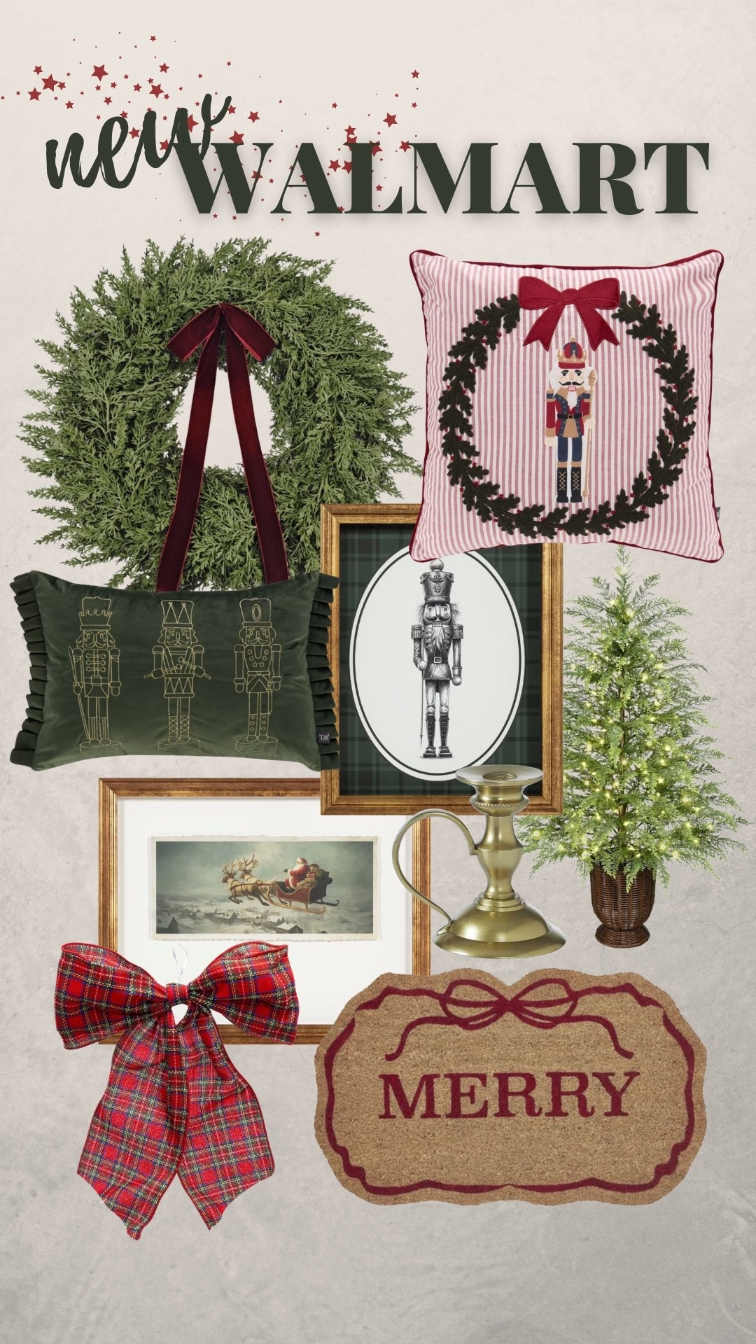 My Texas House quietly dropped their christmas collection online 👀🎄 I know it’s early, but once everyone realizes it’s up, so much of this goes FAST every year! I linked everything that’s online right now, including the wreaths, garlands, cypress trees, doormats, pillows + more. snag it early and thank yourself later 😂🤍

my texas house, my texas house christmas, walmart christmas, walmart christmas decor, christmas decor 2026, christmas decorations, holiday decor, christmas home decor, traditional christmas decor, classic christmas decor, vintage christmas decor, cozy christmas decor, christmas decorating ideas, christmas home, christmas finds, walmart finds, walmart home, christmas wreath, christmas garland, christmas greenery, cypress garland, cypress wreath, christmas tree, tabletop christmas tree, christmas pillows, christmas throw pillows, nutcracker decor, christmas doormat, christmas front porch, christmas porch decor, christmas entryway, red christmas decor, green christmas decor, tartan plaid christmas, christmas bows, velvet bows, holiday hosting, christmas aesthetic, affordable christmas decor, christmas must haves

#LTKSeasonal #LTKHome #LTKdayinmylife