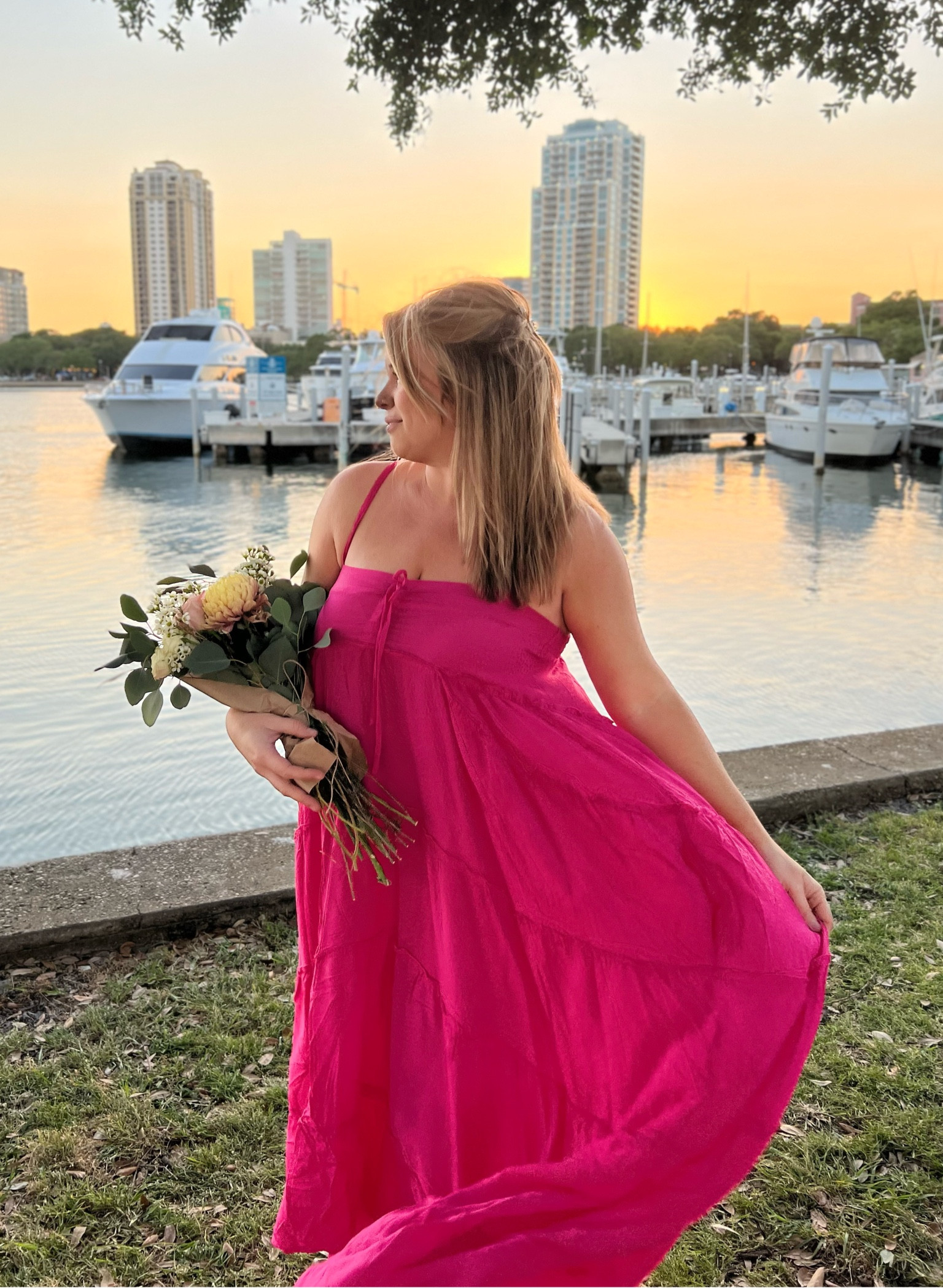 This dress is so fun and effortless. Has a cute little high low effect at the bottom, front and back of the dress. The material is this and very breathable for warmer weather and such a gorgeous vibrant color. 

I am very impressed with the quality of dresses from Petal and Pup and have bought my many dresses from them and will continue to do so.

Petal and Pup
Maxi dress
High low dress
Lightweight 
Spring wear
Summer wear
Hot pink dress
Magenta dress
Midsize fashion#LTKcurves #LTKFind

#LTKSeasonal