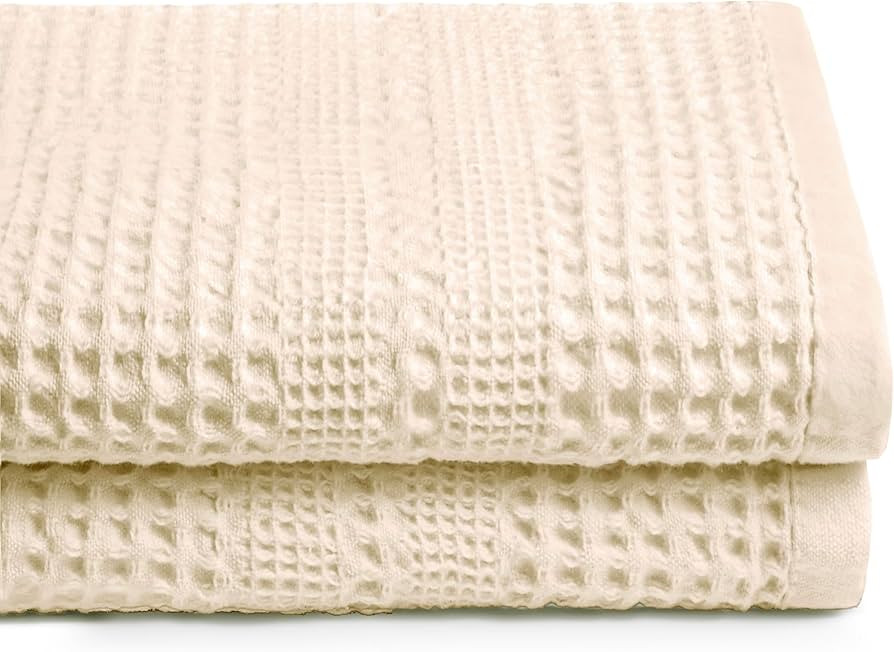 GILDEN TREE Waffle Towels for Bathroom, 100% Cotton Quick Dry Towel, Waffle Bath Towels Large, Ab... | Amazon (US)