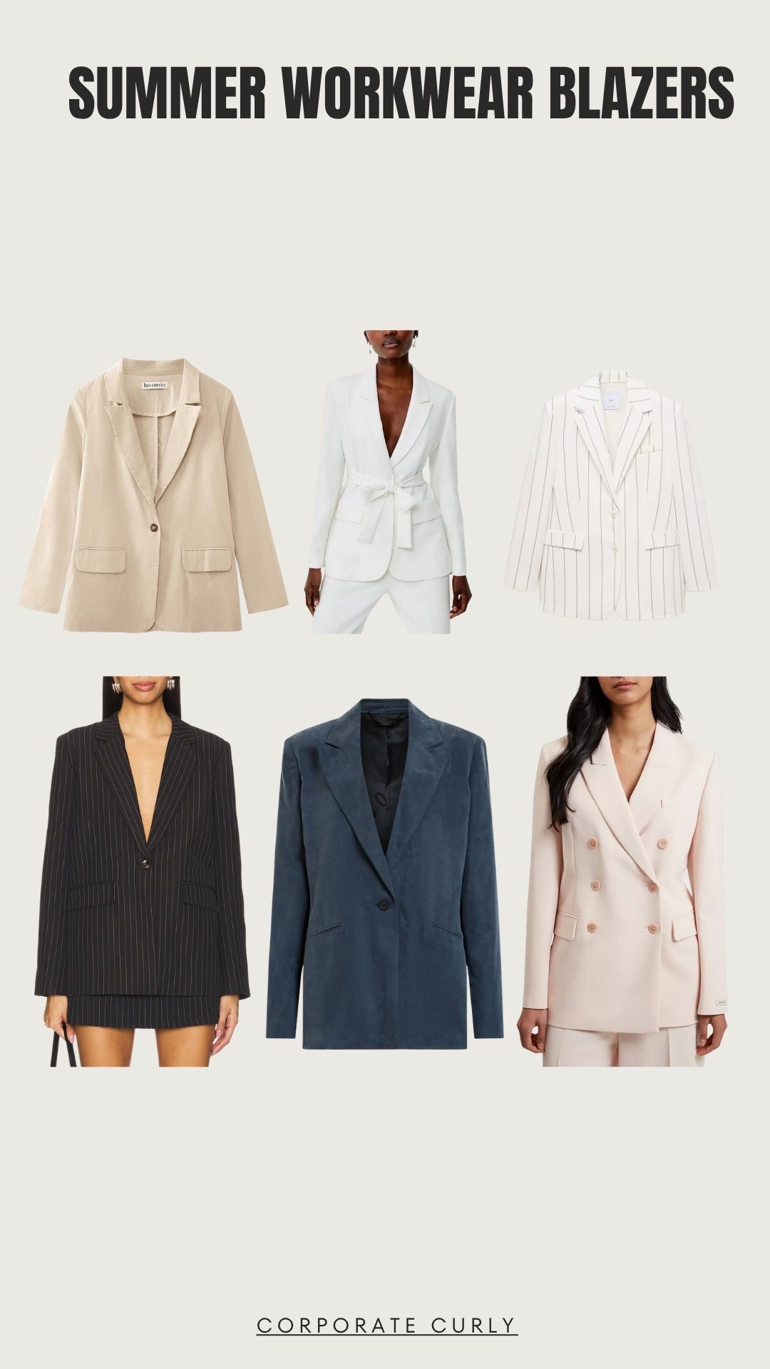 Easy, polished summer blazers for the office.

summer workwear, summer blazers, lightweight blazers, chic office looks, business casual style, work staples, polished workwear, everyday work outfits, summer wardrobe



#LTKWorkwear #LTKStyleTip