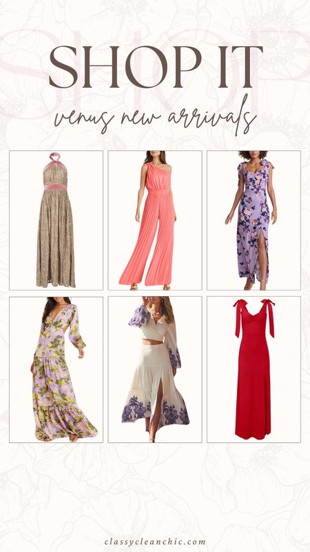 Venus new arrivals!! Wedding guest dresses. Formal occasion dresses ordered my usual small/2
Use code: EMERSON10 for 10% off and free shipping over $75!

#LTKWedding #LTKParties #LTKFindsUnder100