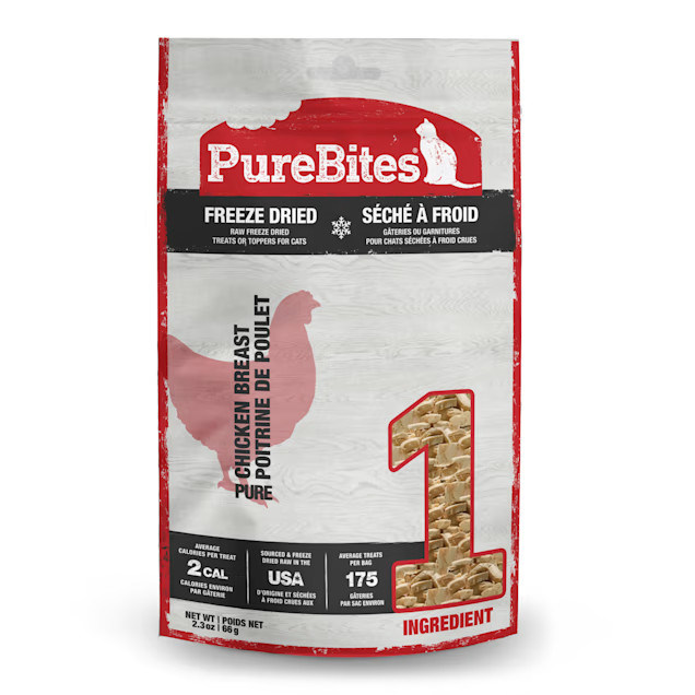 PureBites Freeze Dried Chicken Breast Cat Treats, 2.3 oz. | Petco