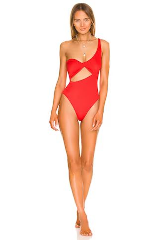 Baobab Arrecife One Piece in Red Velvet from Revolve.com | Revolve Clothing (Global)