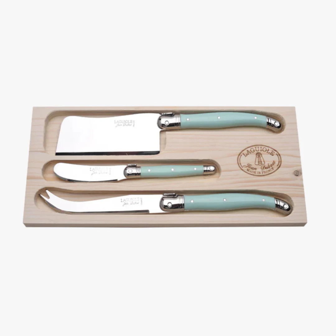 Laguiole Pale Turquoise Cheese Knives | Dear Keaton