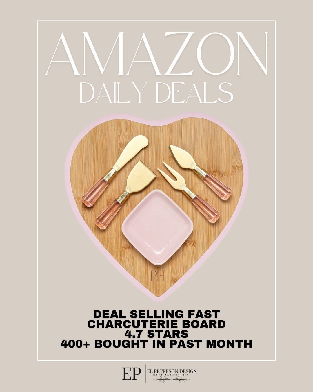 Amazon Daily Deals
Charcuterie board 

#LTKSaleAlert #LTKHome