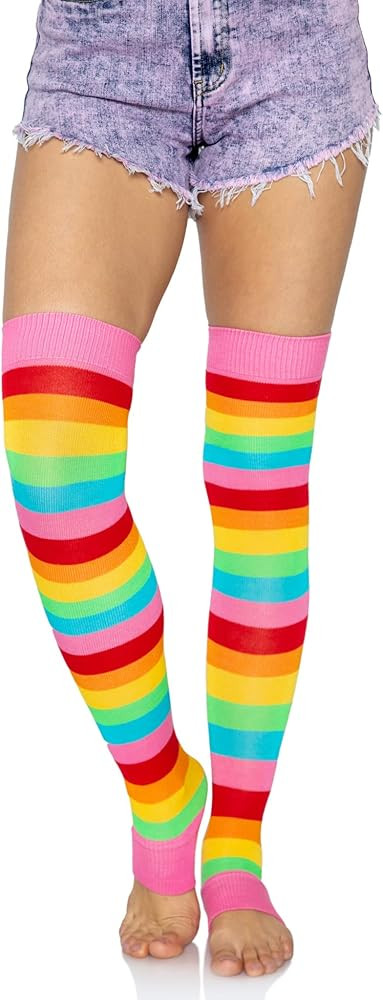 Leg Avenue Women's Extra Long Ribbed Knit Footless Leg Warmers | Amazon (US)