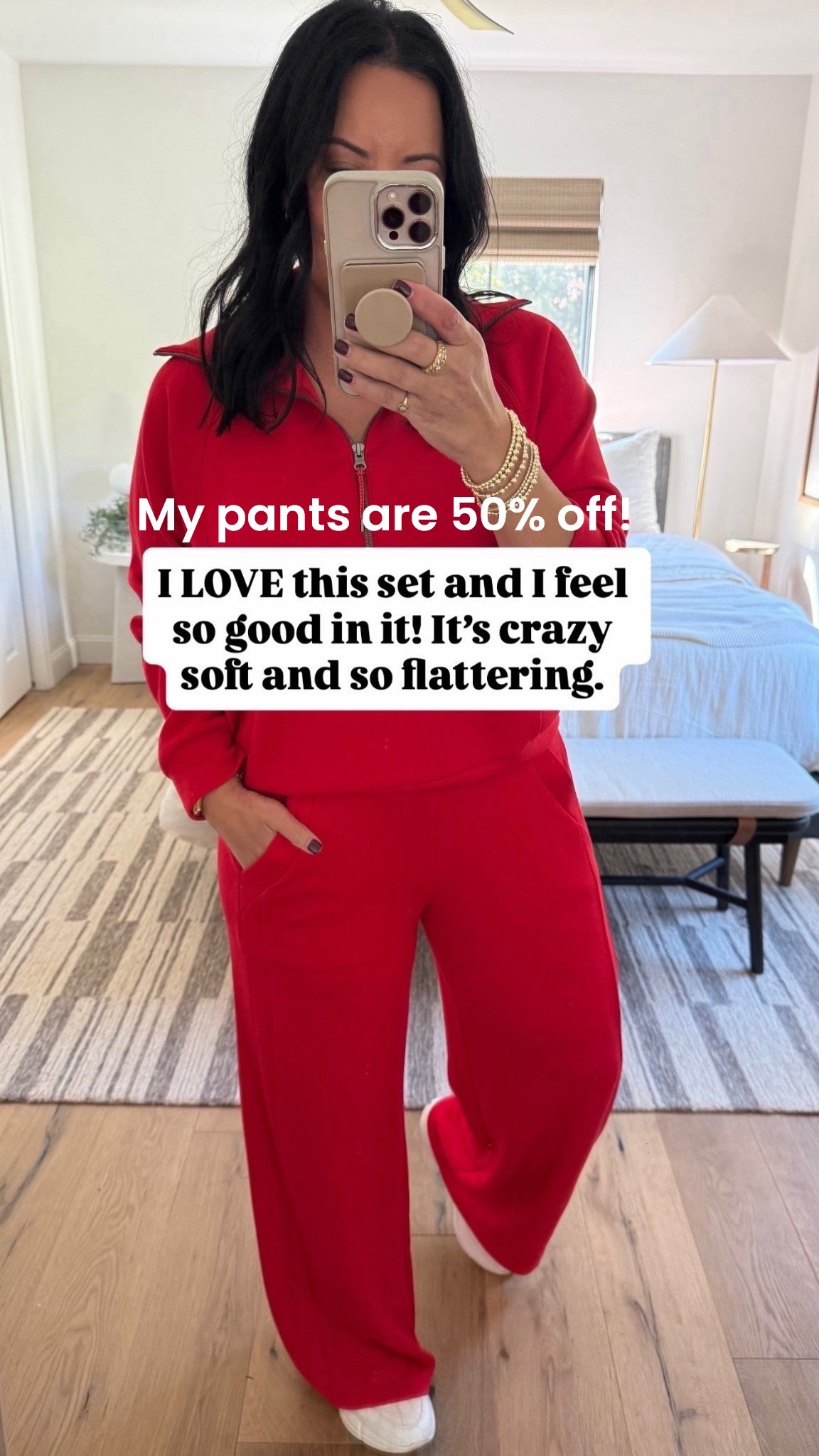 Wearing a large in the top and bottoms! 

#LTKOver40 #LTKMidsize #LTKSaleAlert