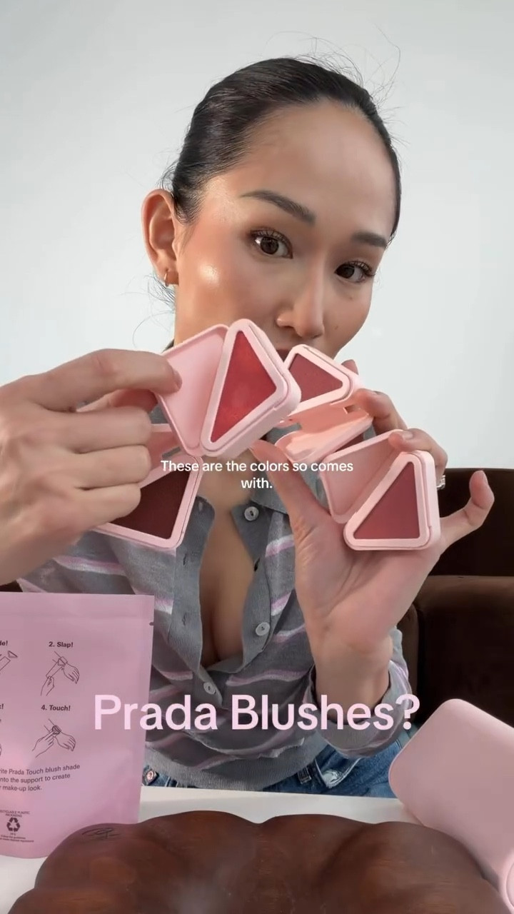 Cream to Powder blushes?! First look at the new Prada blushes before they launch!