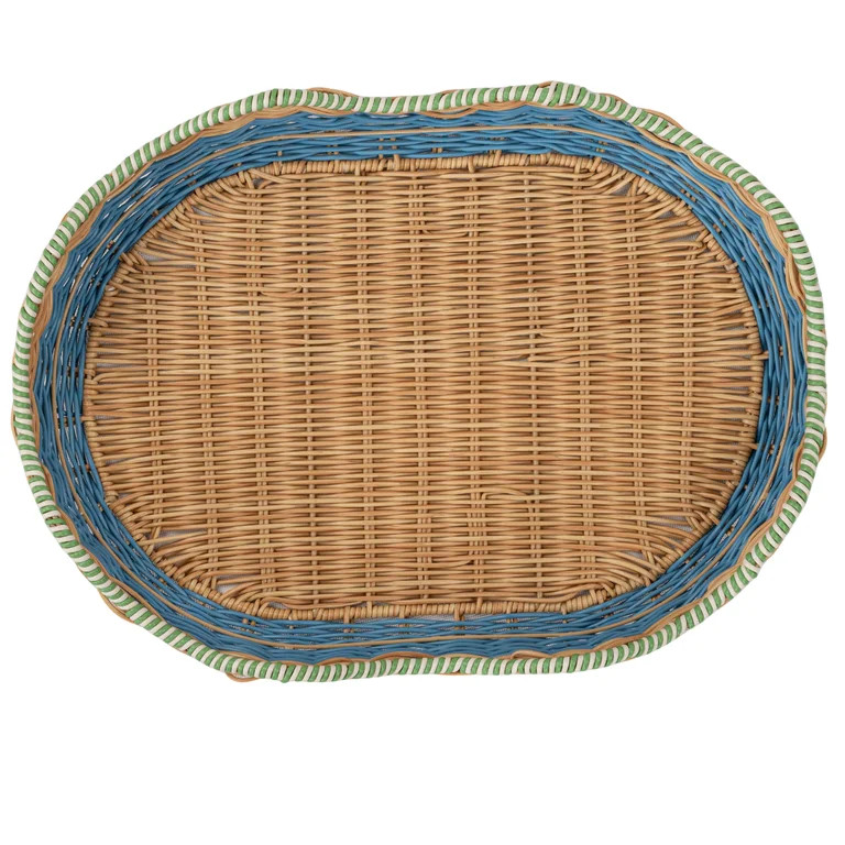 Beautiful Two-Tone Rattan Serving Tray by Drew Barrymore | Walmart (US)