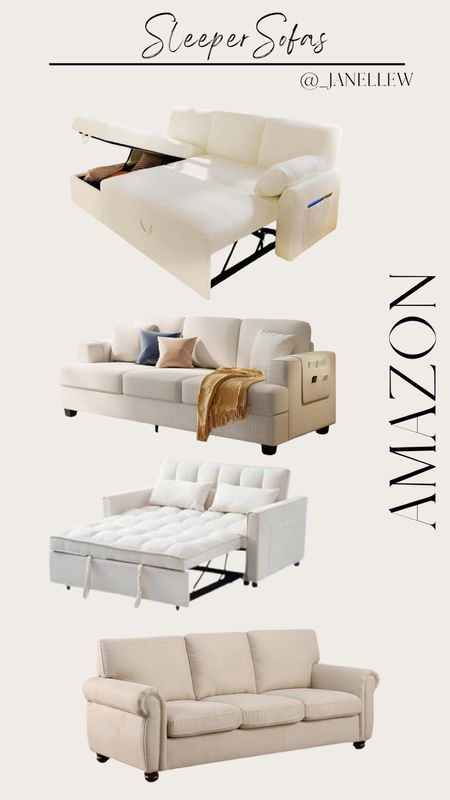 Have family coming to visit? Which sleeper sofa would you choose? 

•Follow for more furniture!!•

#furniture #amazon #sofas #neutrals #sleepersofa 

#LTKstyletip #LTKhome