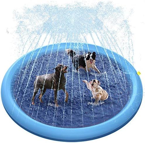 Raxurt Dog Pool, 59in/67in XXL Splash Sprinkler Pad for Dogs Thickened Durable Upgrade Bath Pool ... | Amazon (US)