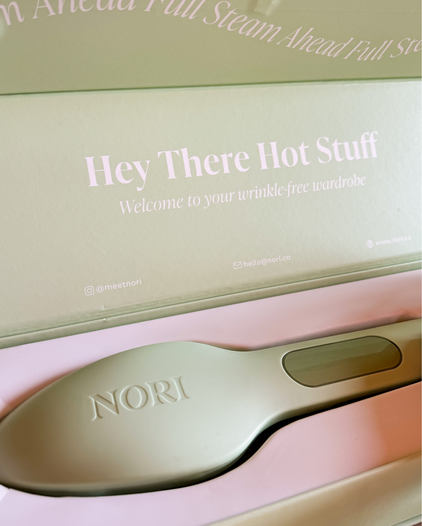 This is what leveling up looks like! This is the BEST handheld steamer + iron! #Nori 

#LTKHome #LTKFamily #LTKGiftGuide